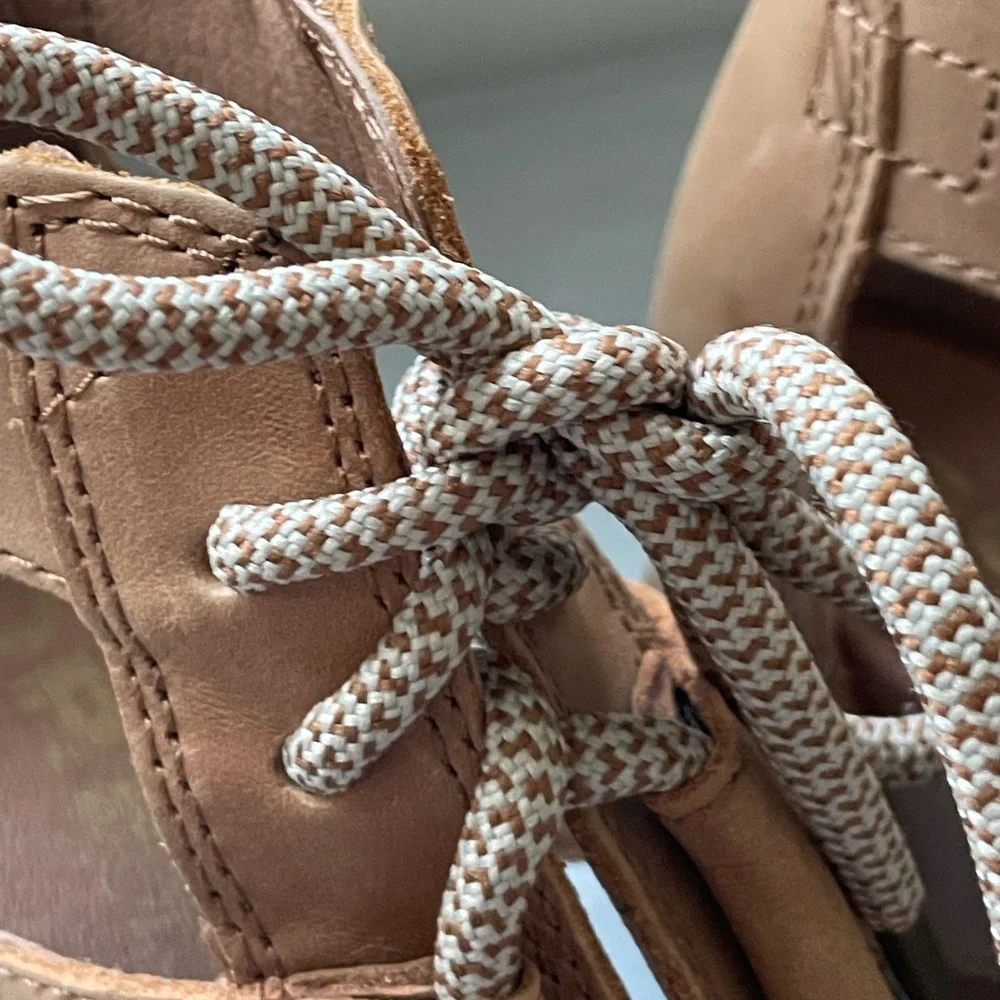 SOREL Joanie Il leather wedge sandals